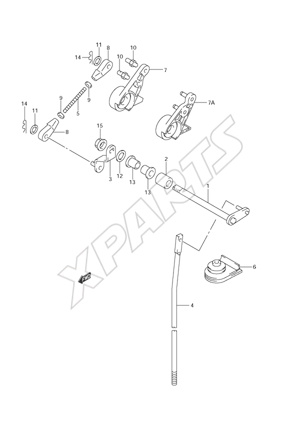  Clutch Shaft til Suzuki motor